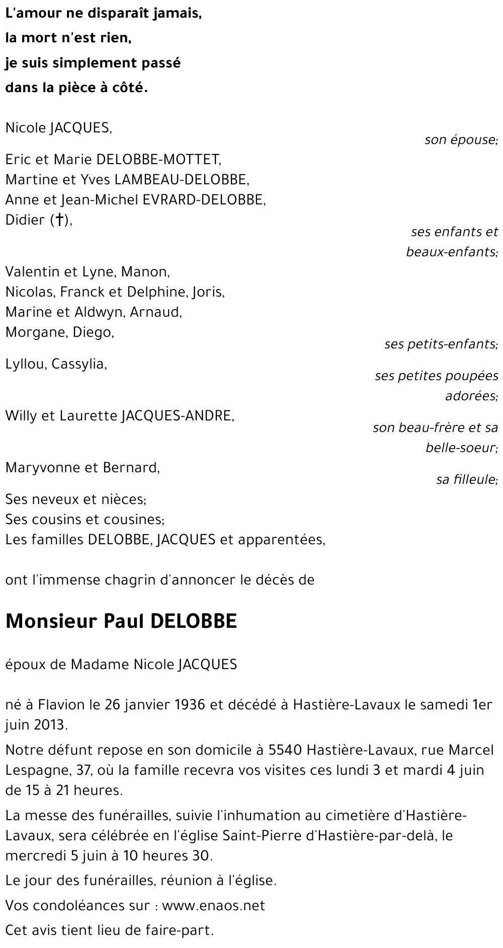 Paul DELOBBE