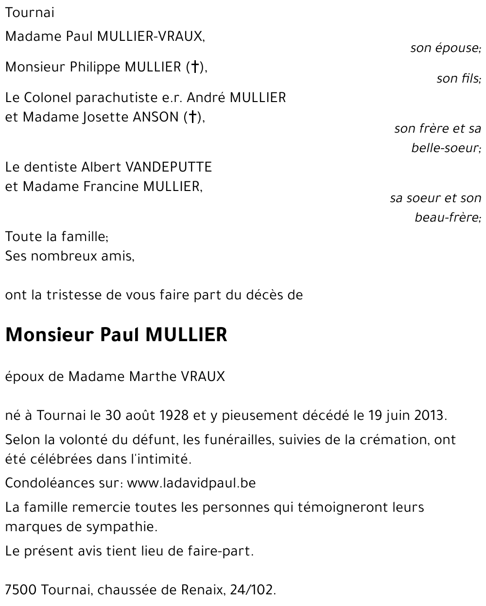 Paul MULLIER