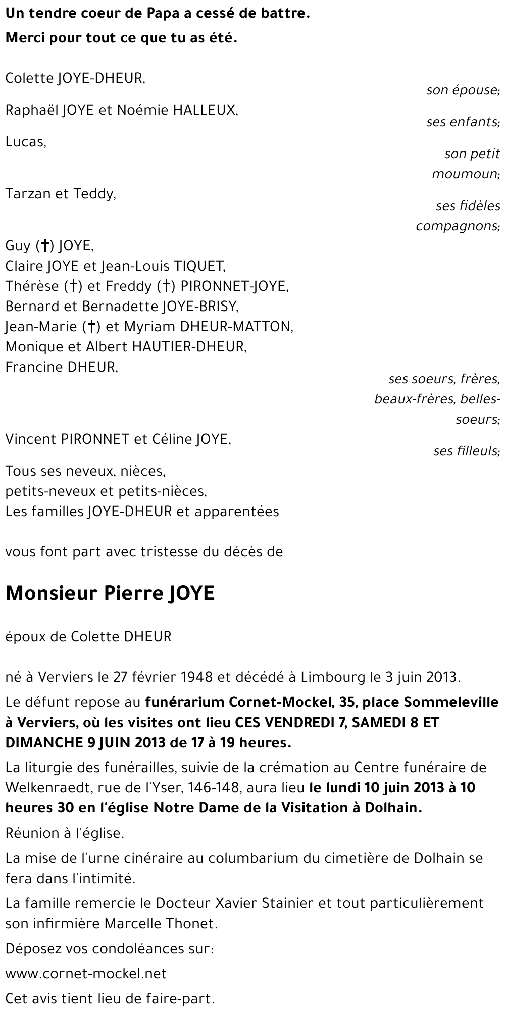 Pierre JOYE