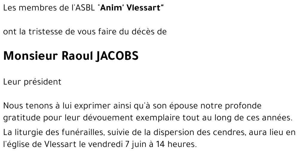 Raoul JACOBS