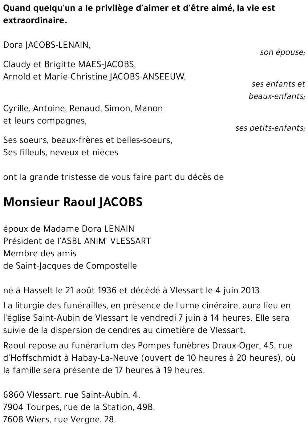 Raoul JACOBS