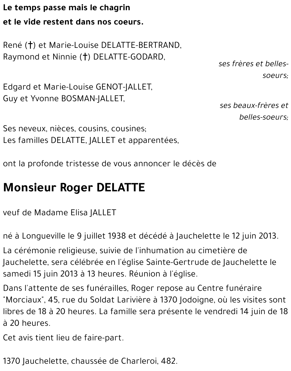 Roger DELATTE