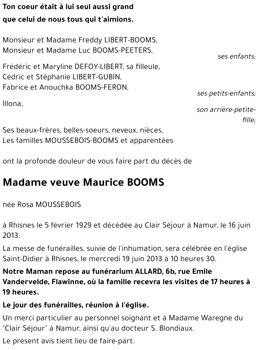 Rosa MOUSSEBOIS