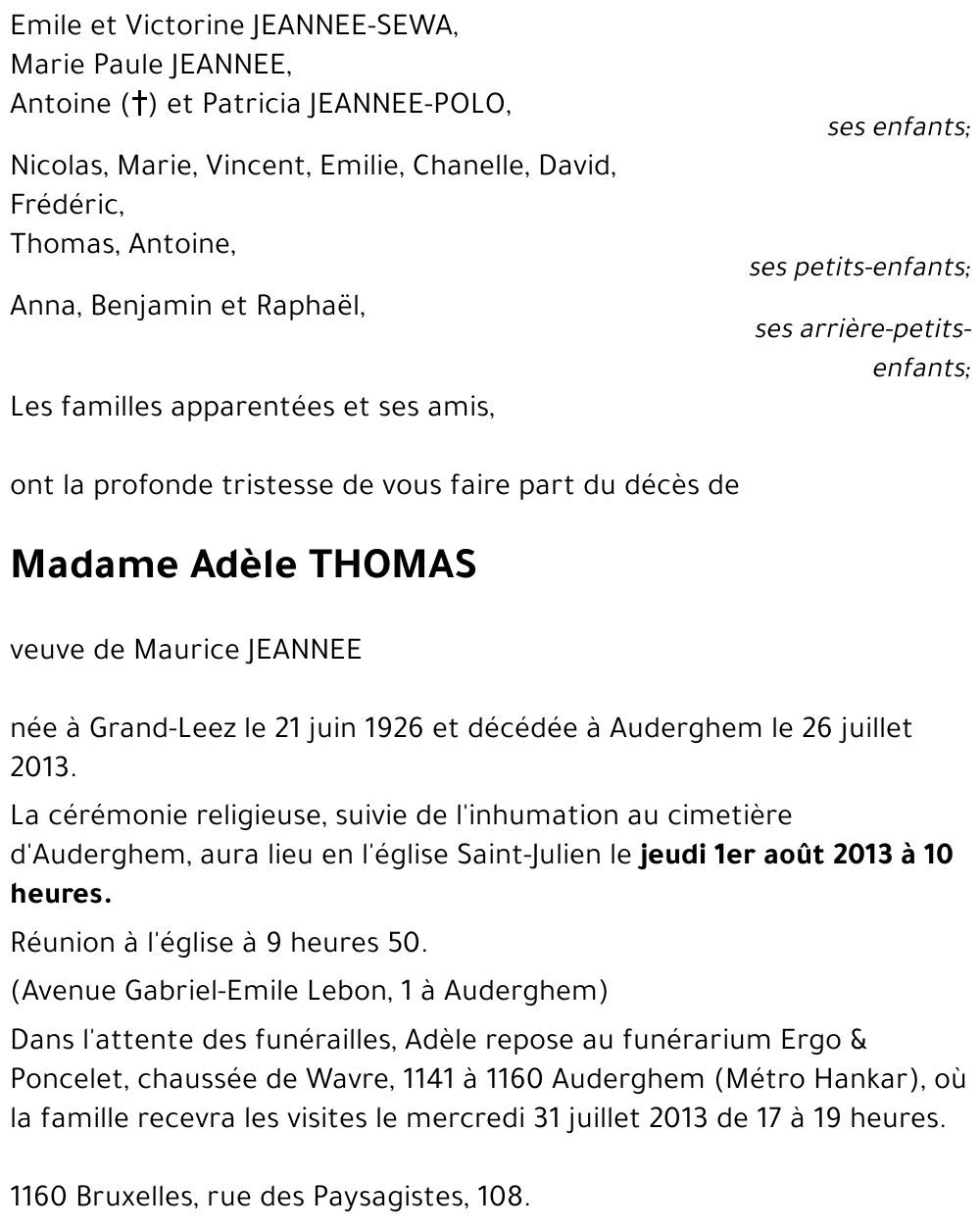 Adèle THOMAS