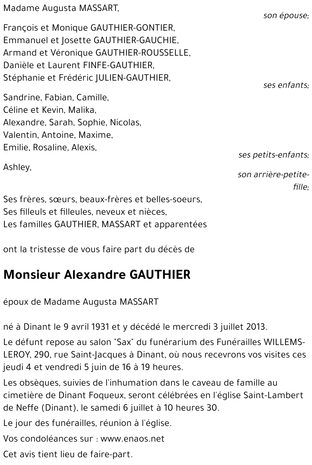 Alexandre GAUTHIER