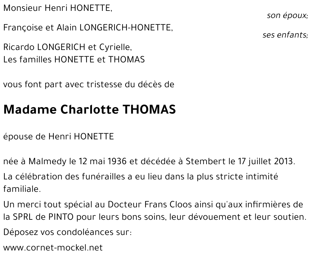 Charlotte THOMAS