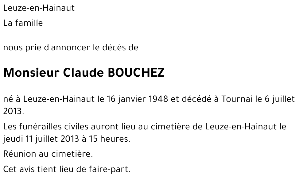 Claude BOUCHEZ