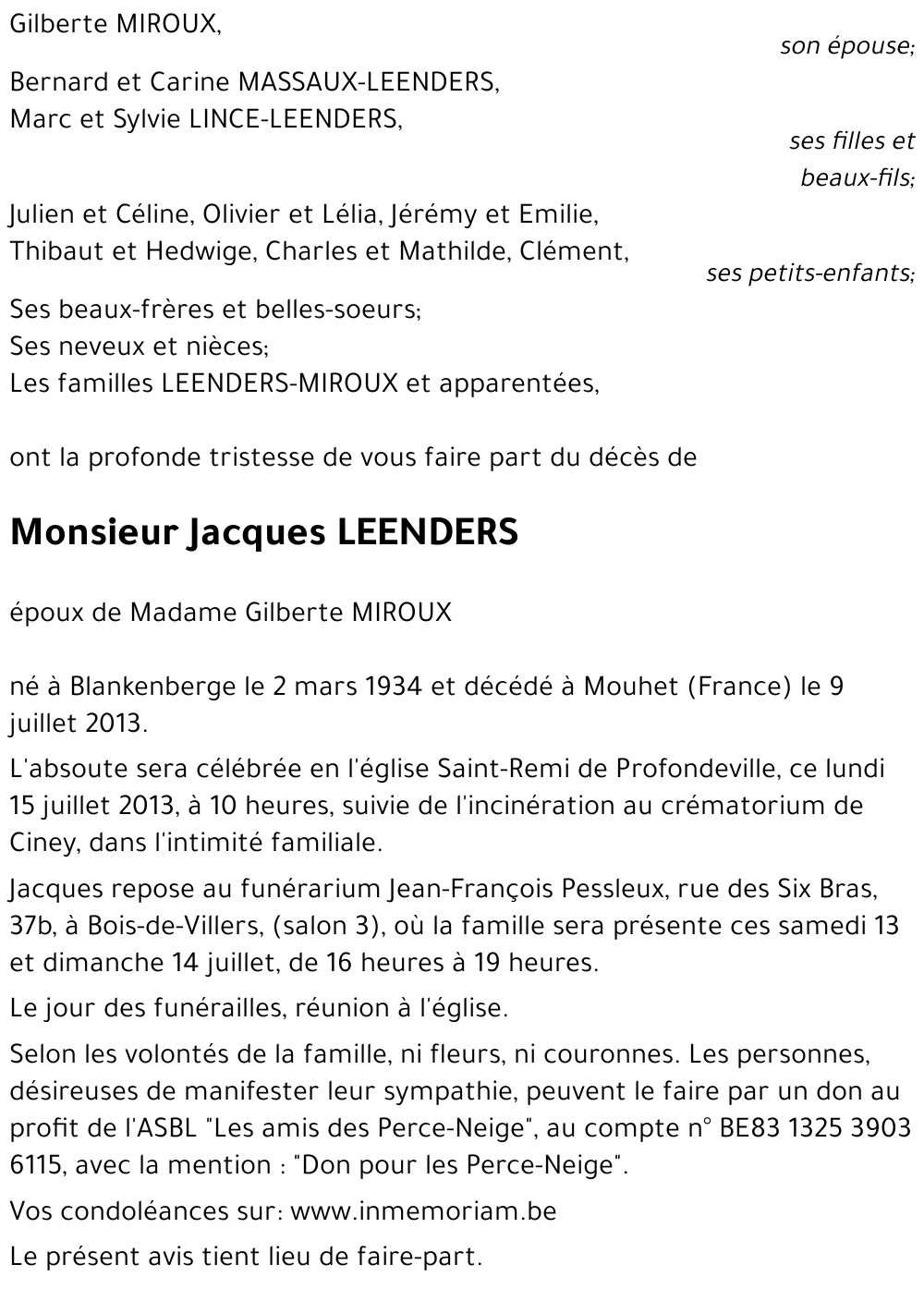 Jacques LEENDERS