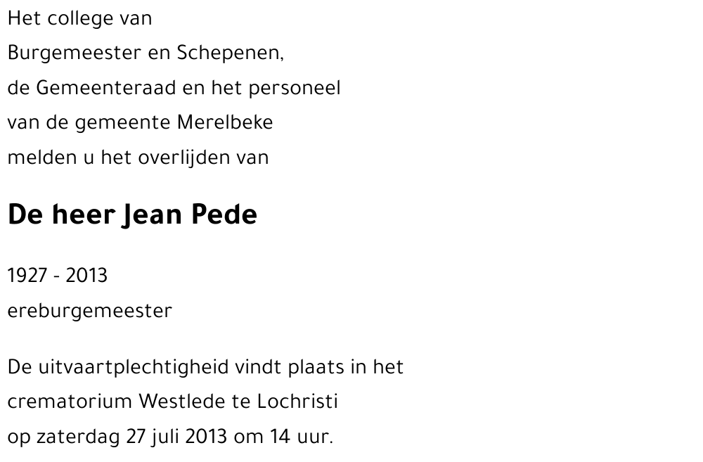 Jean Pede