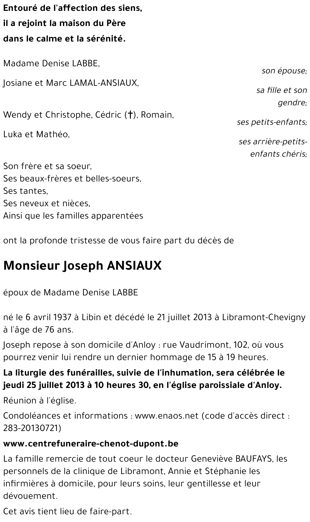 Joseph ANSIAUX