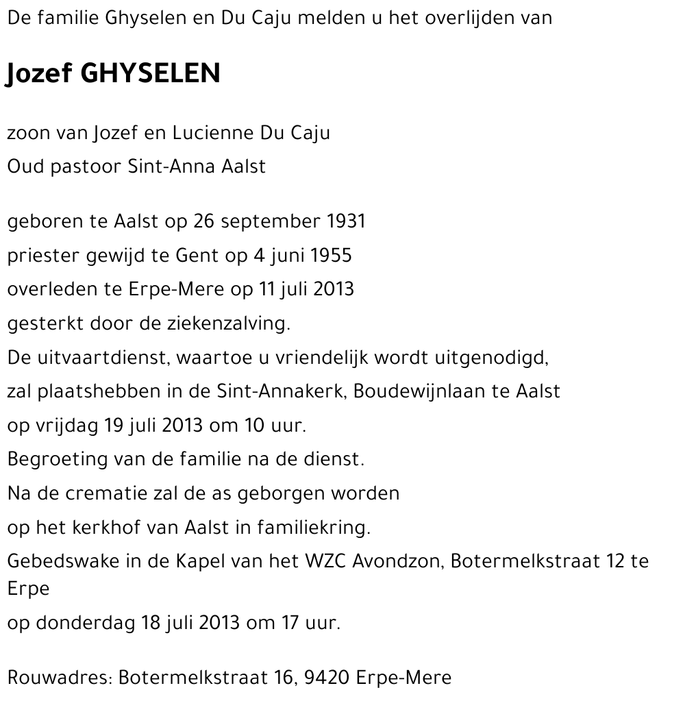 Jozef GHYSELEN