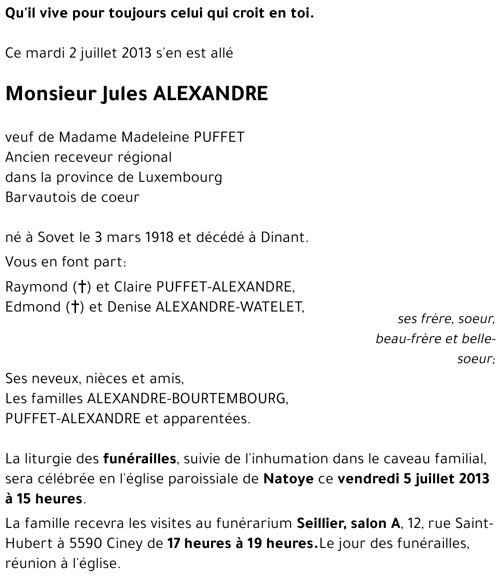 Jules ALEXANDRE