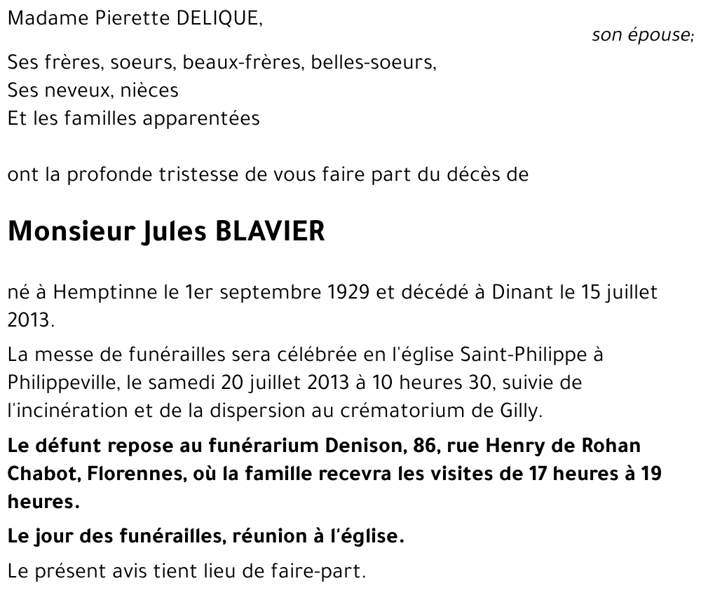 Jules BLAVIER