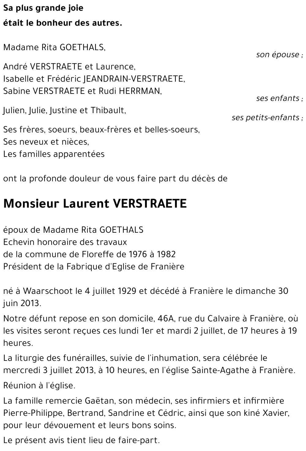 Laurent VERSTRAETE
