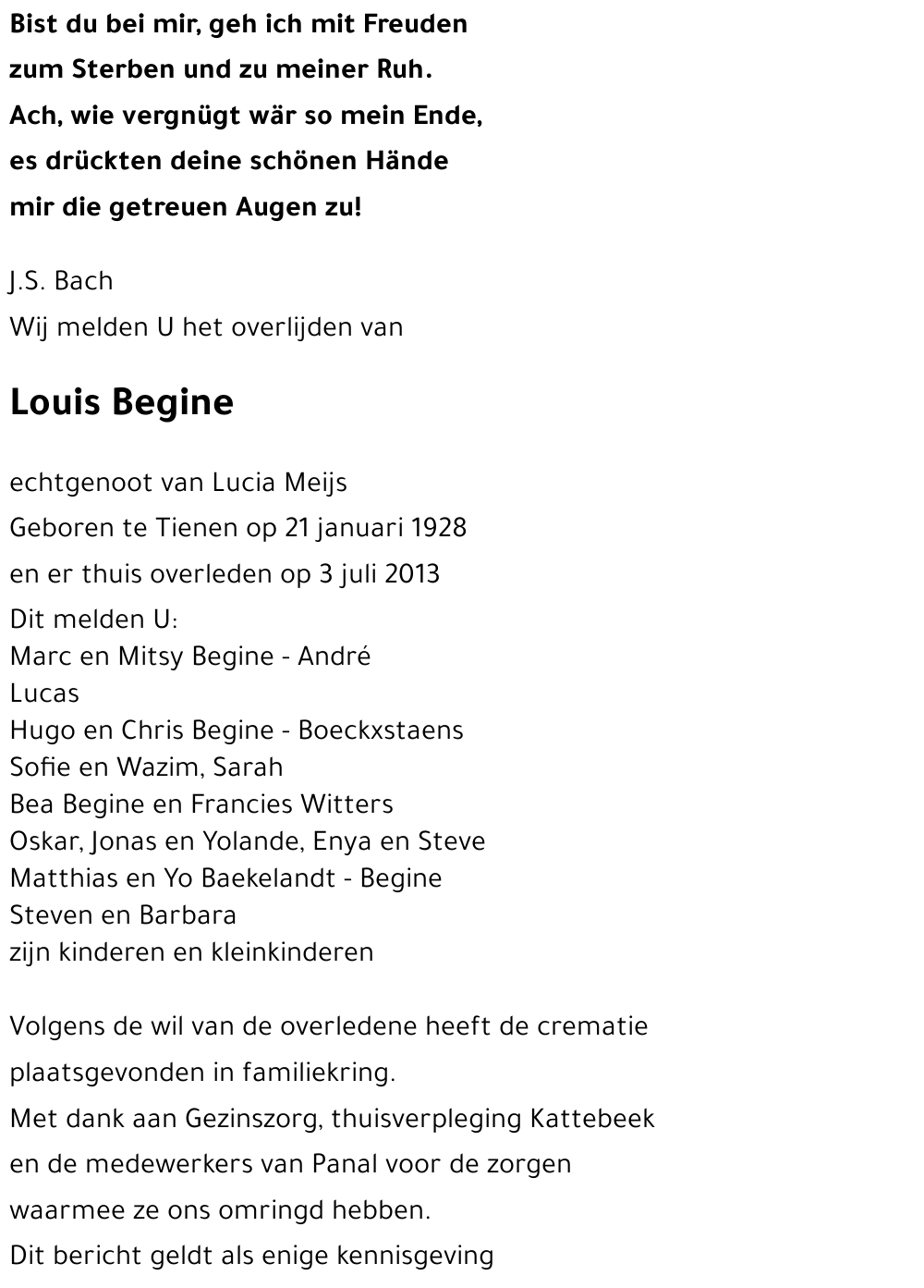 Louis BEGINE