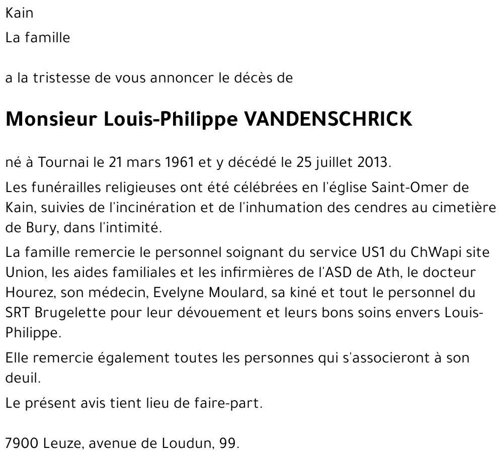 Louis-Philippe VANDENSCHRICK