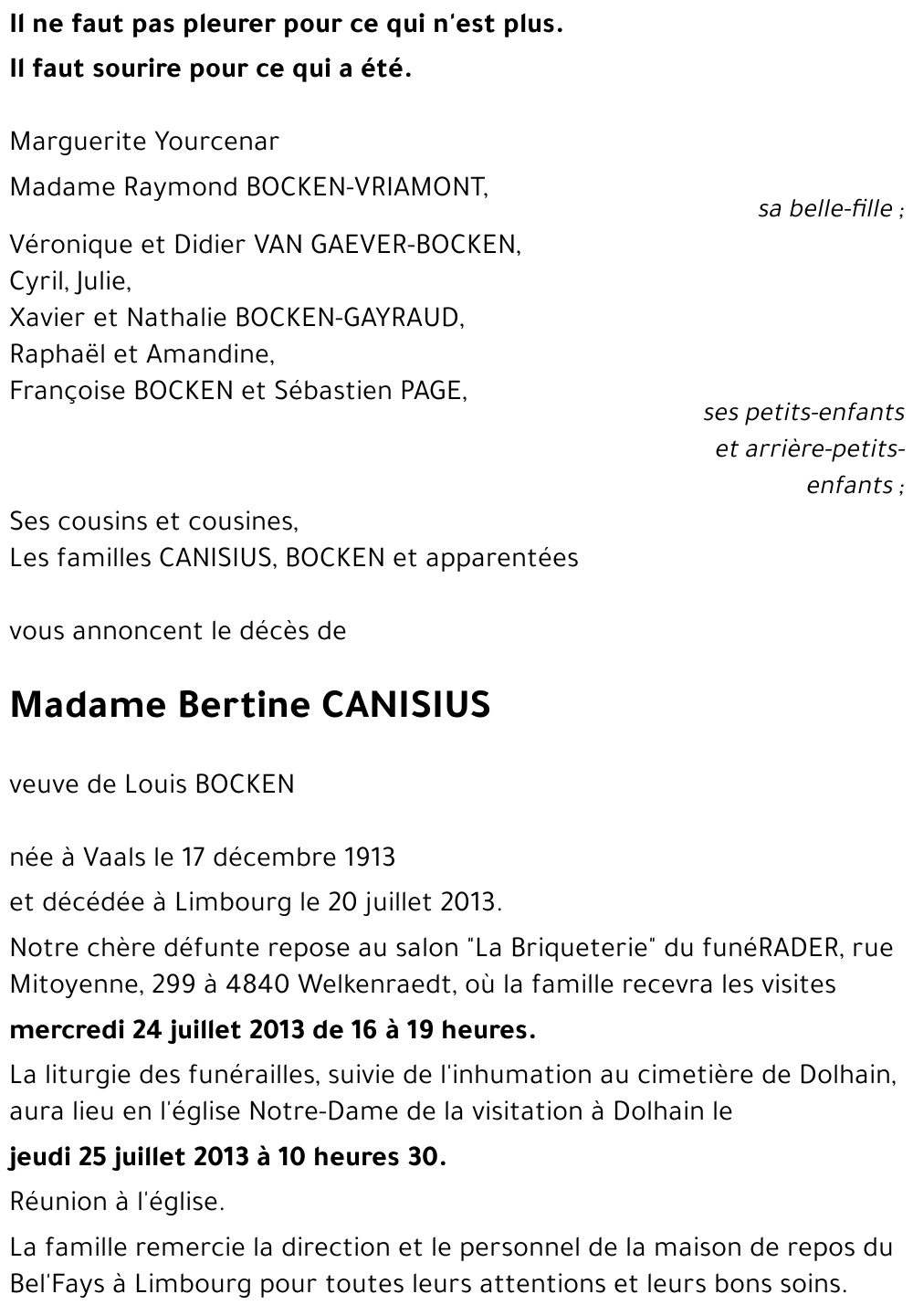 Maria CANISIUS