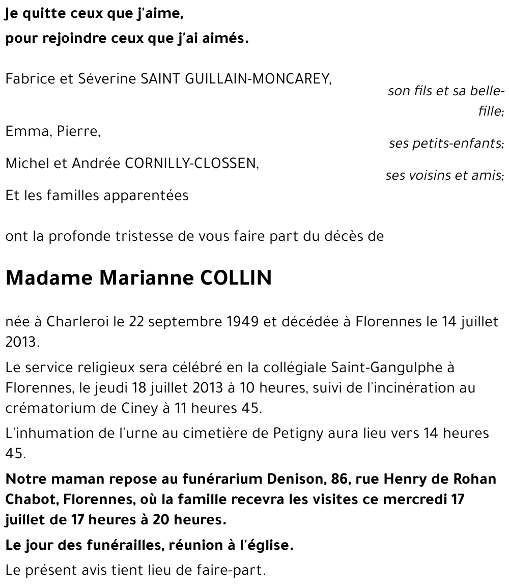 Marianne COLLIN