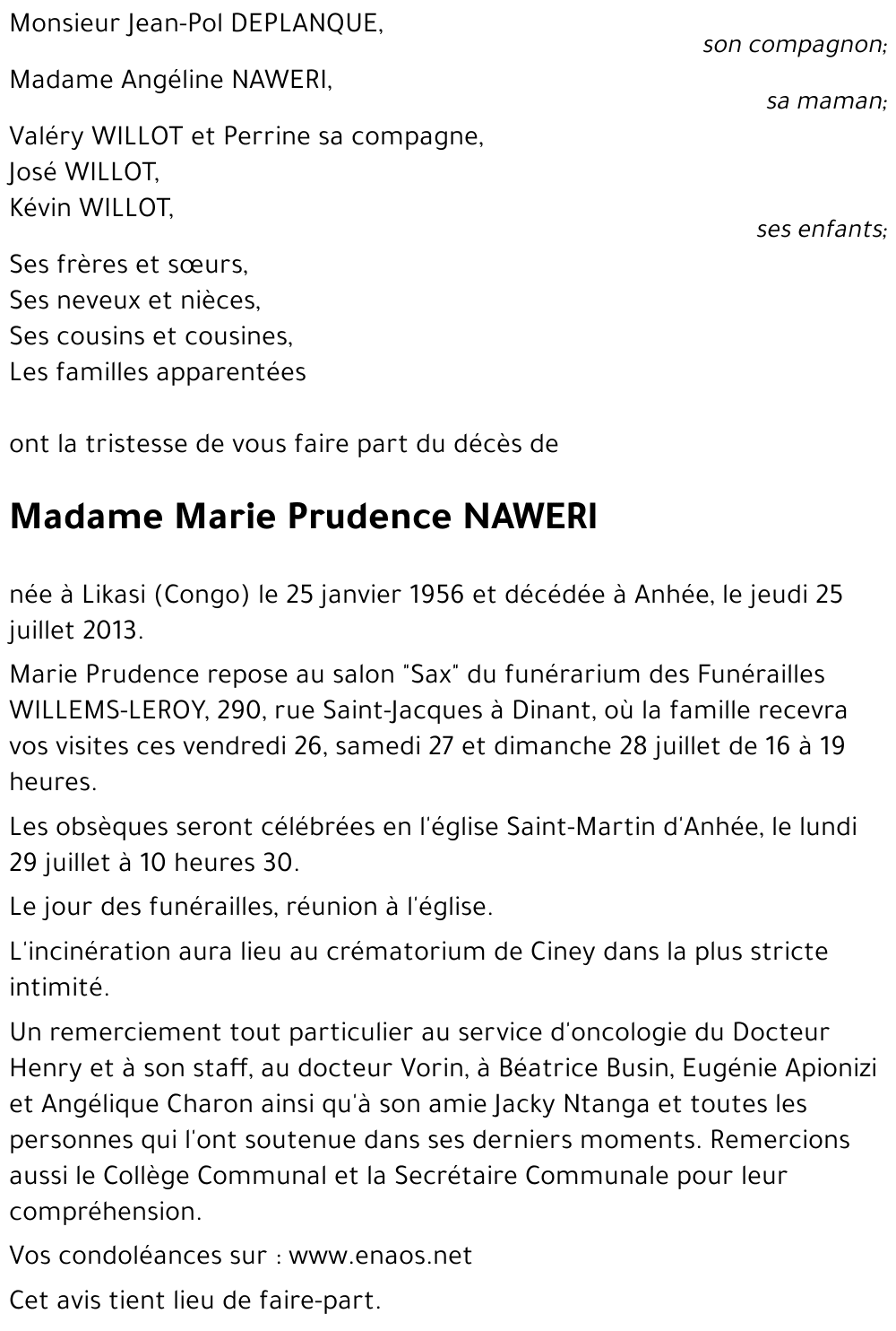 Marie Prudence NAWERI