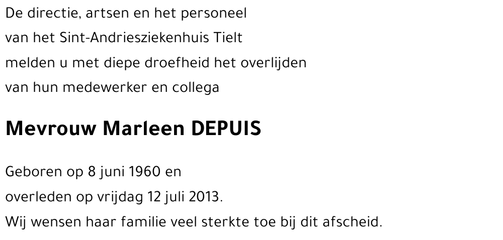 Marleen DEPUIS