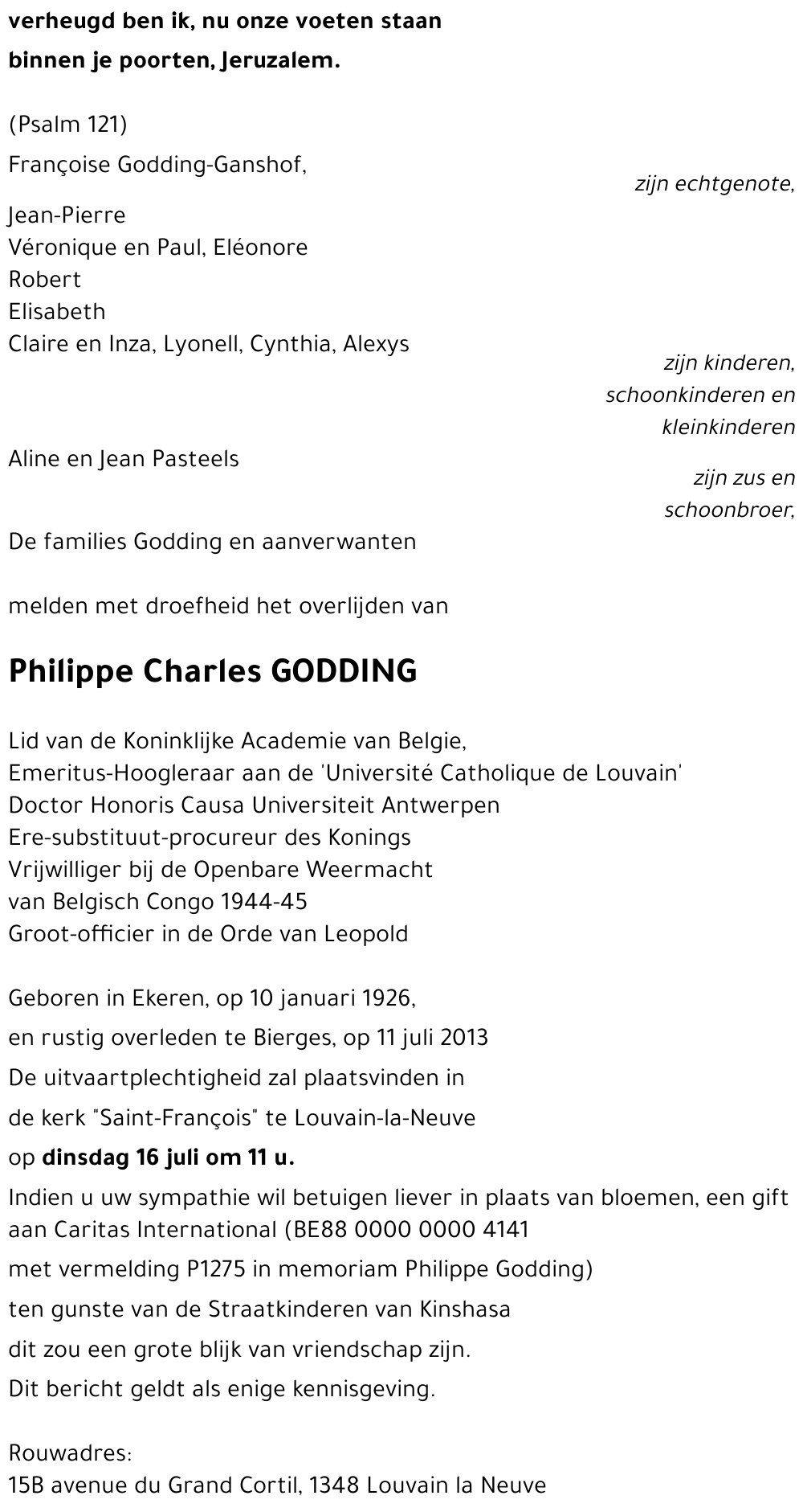 Philippe Charles GODDING