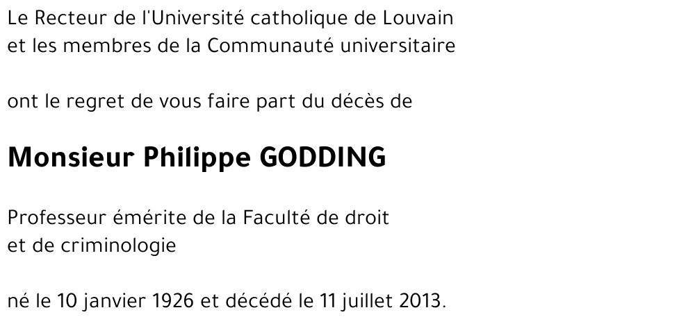 Philippe GODDING