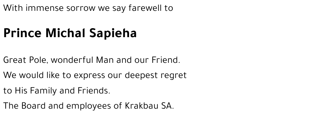 Prince Michal Sapieha