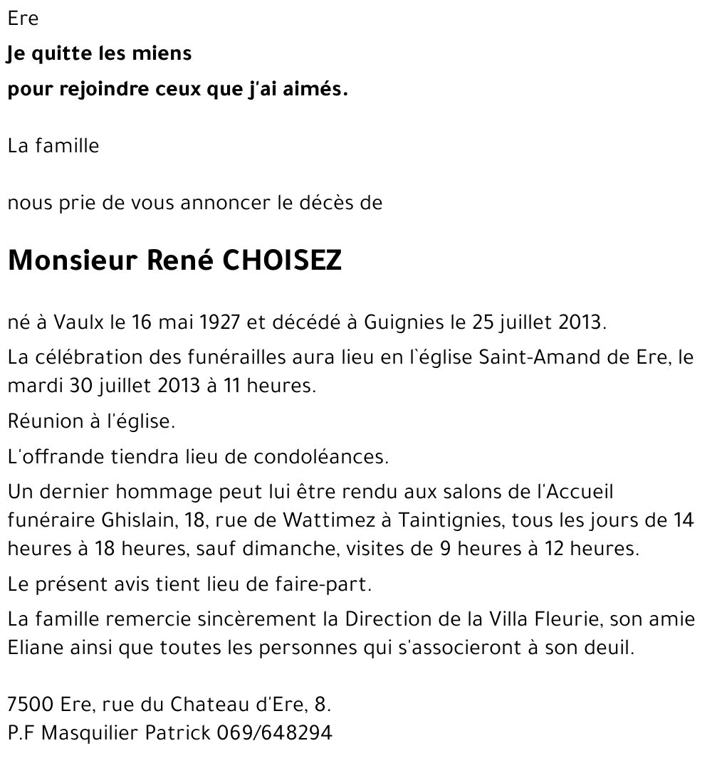 René CHOISEZ