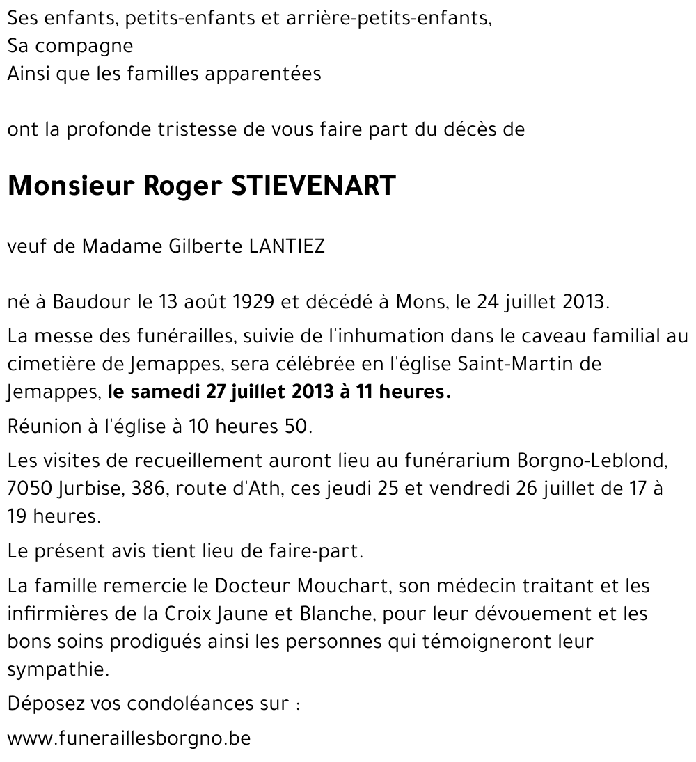 Roger STIEVENART