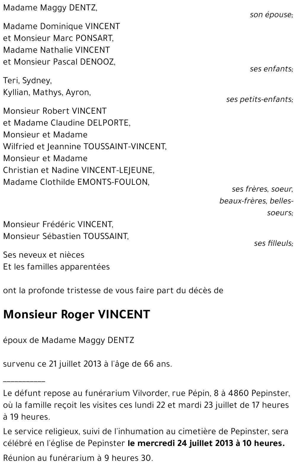 Roger VINCENT