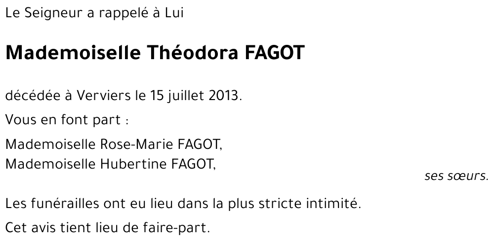 Théodora FAGOT