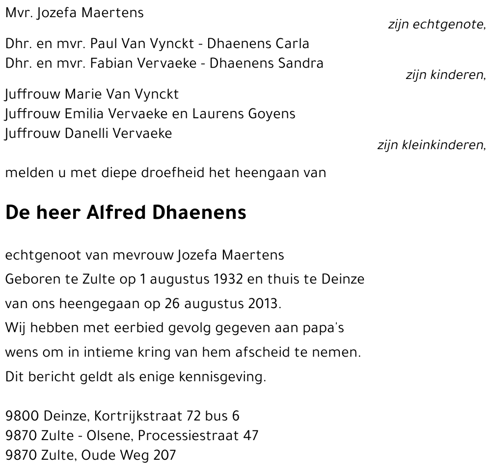 Alfred Dhaenens