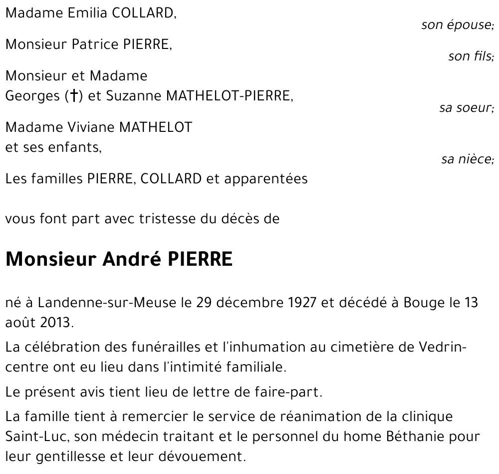 André PIERRE