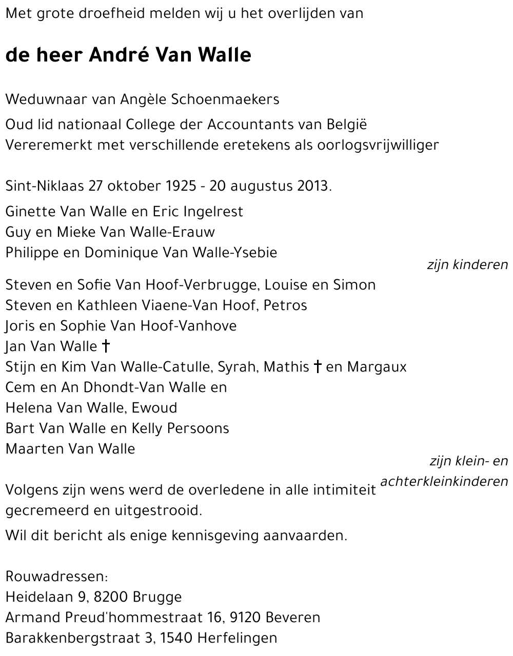 André Van Walle