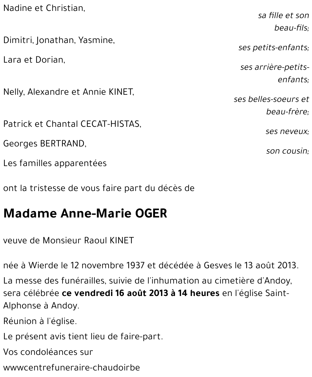 Anne-Marie OGER