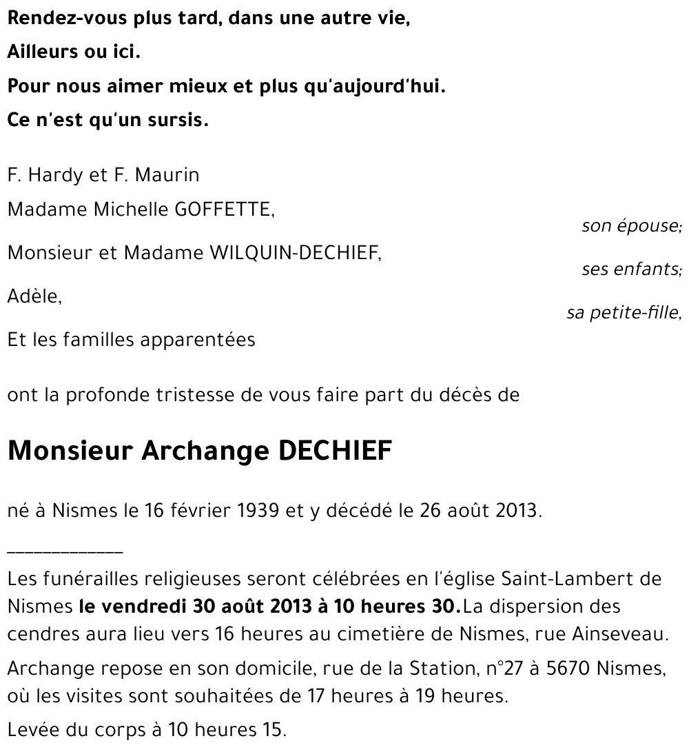 Archange DECHIEF