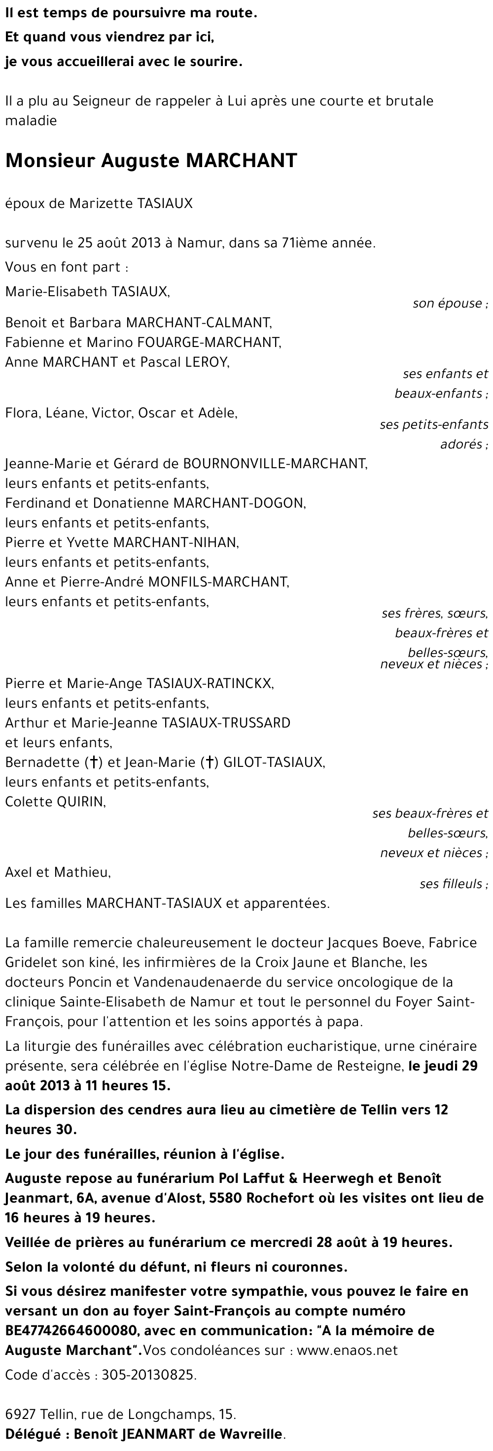 Auguste MARCHANT