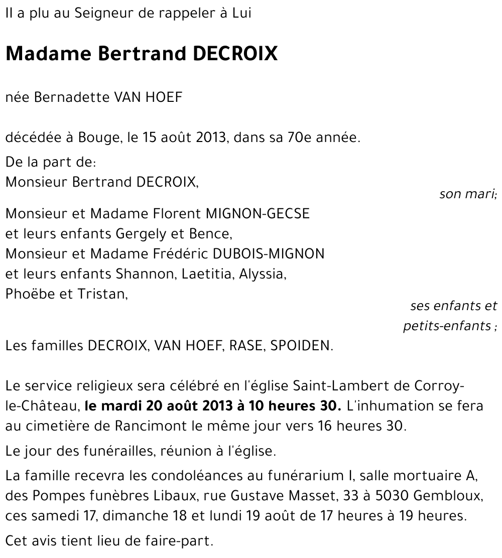 Bertrand DECROIX