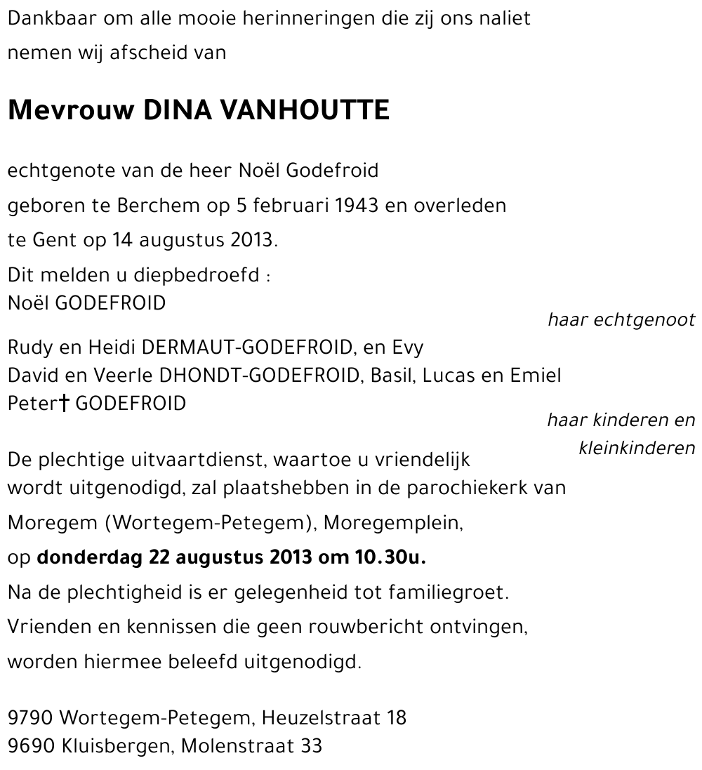 DINA VANHOUTTE