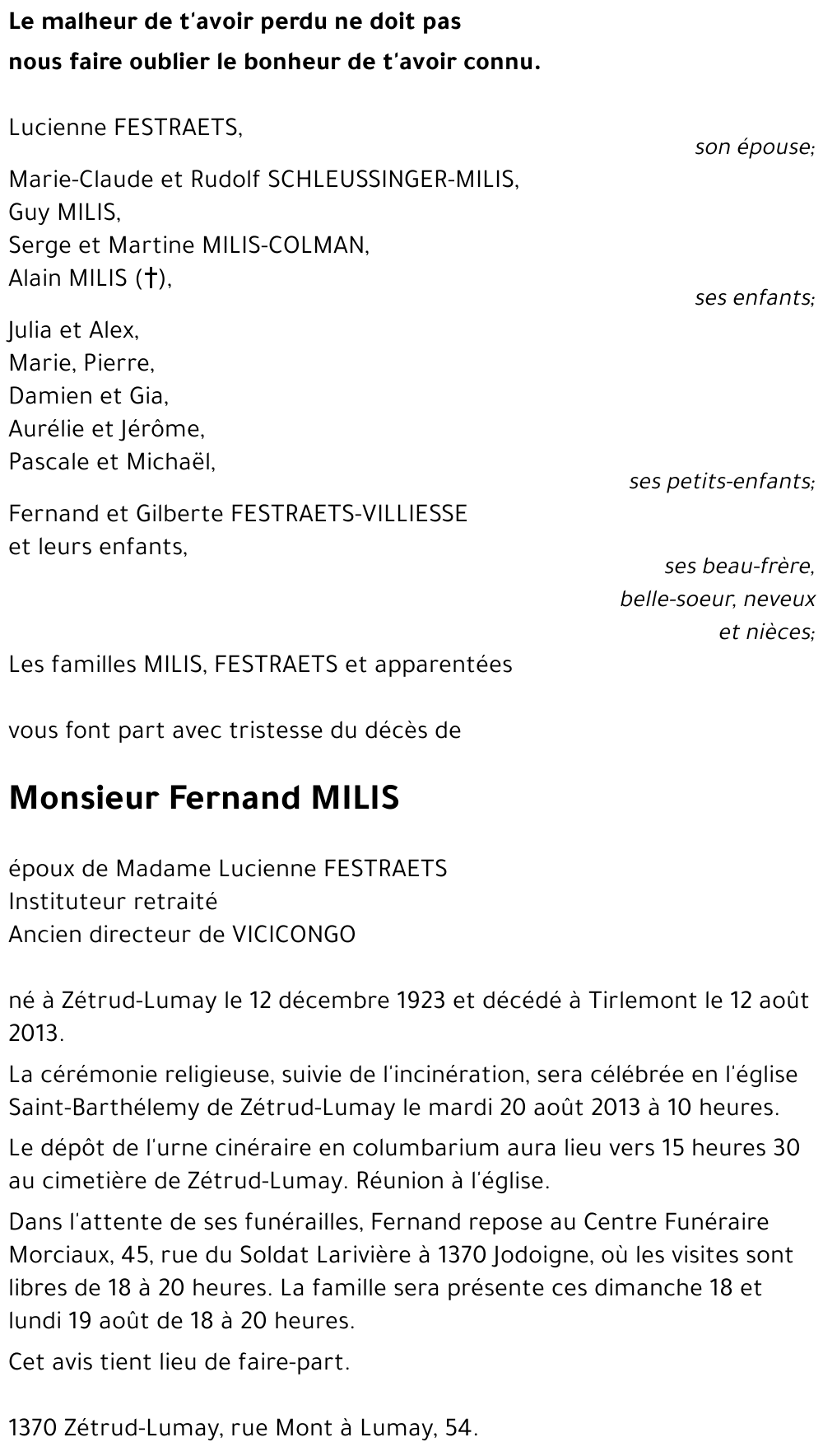 Fernand MILIS