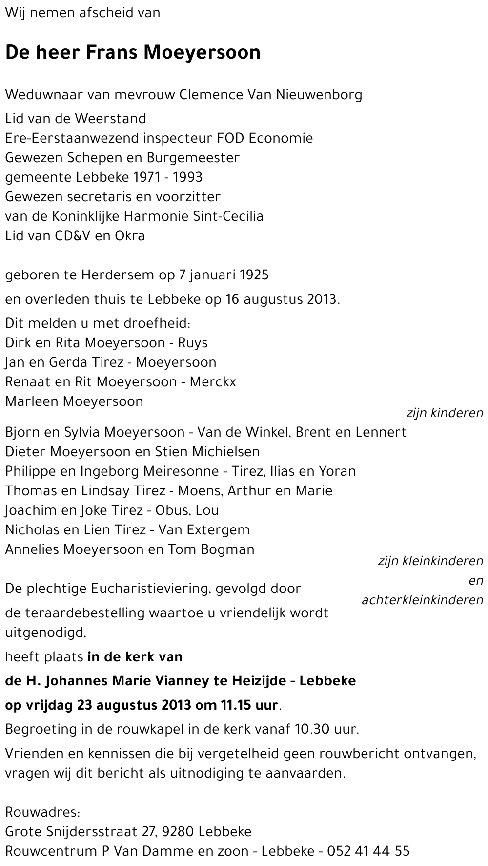 Frans Moeyersoon