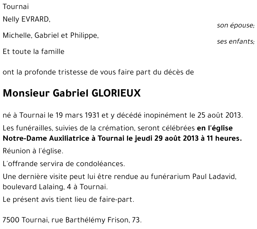 Gabriel GLORIEUX