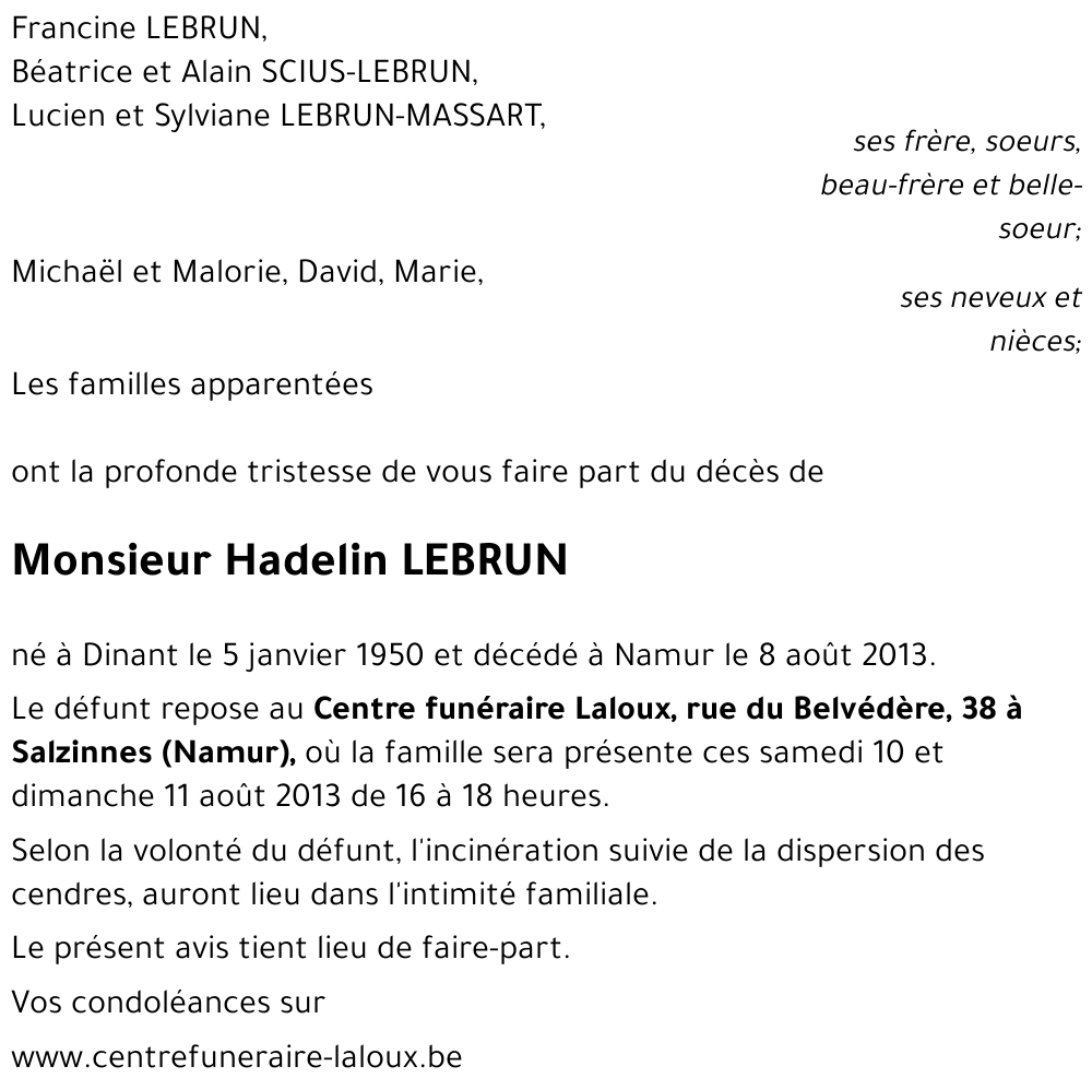 Hadelin LEBRUN