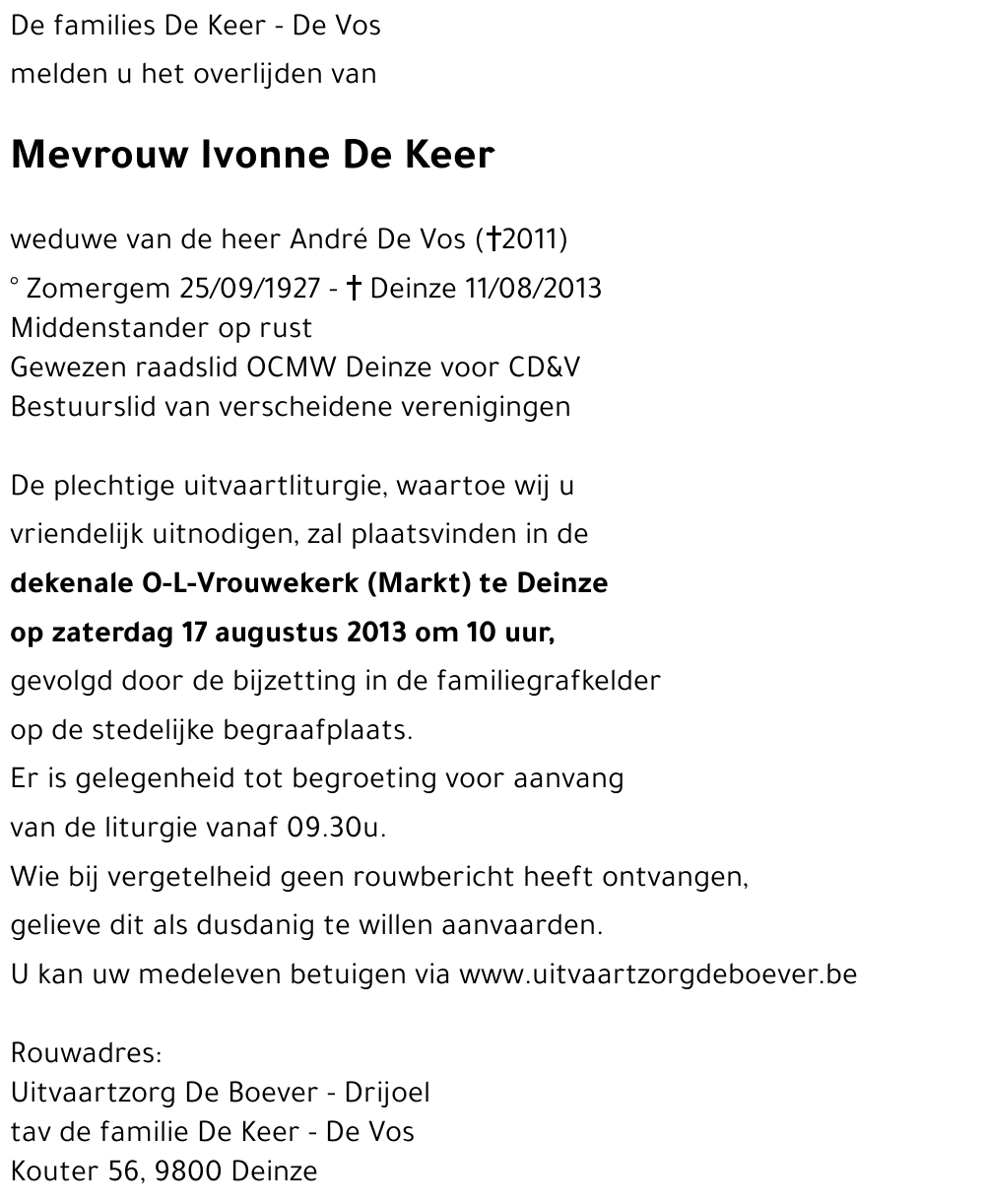Ivonne De Keer