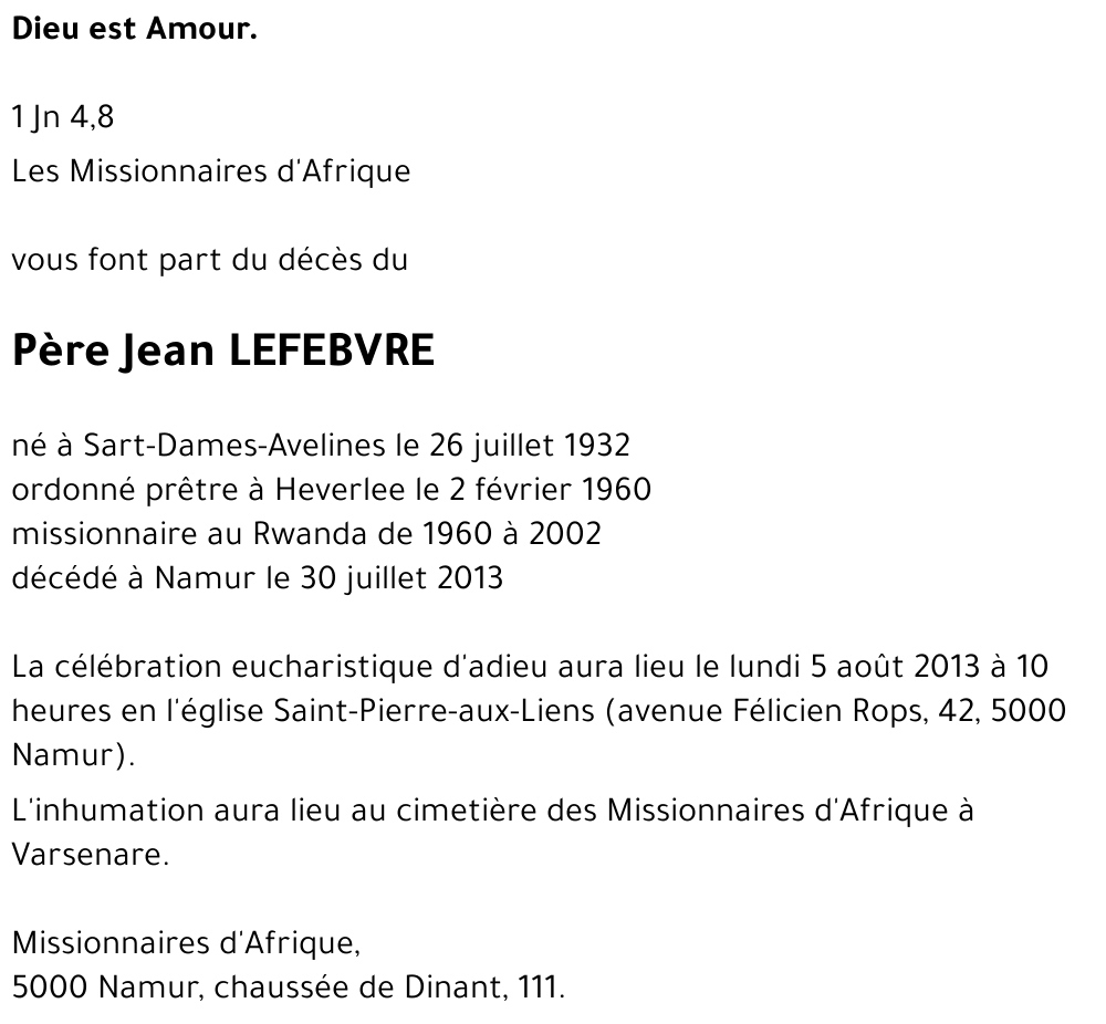 Jean LEFEBVRE