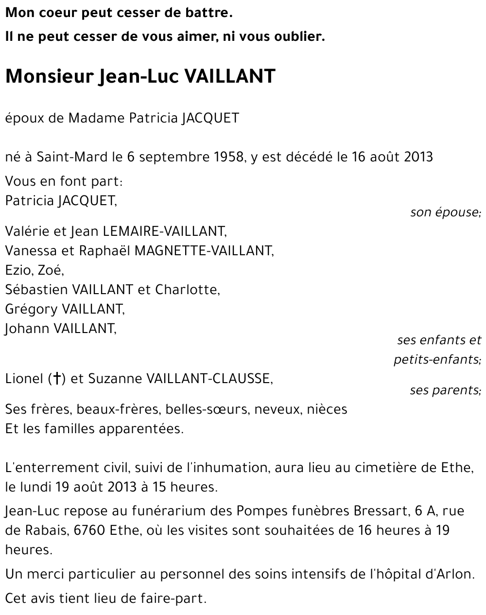 Jean-Luc VAILLANT