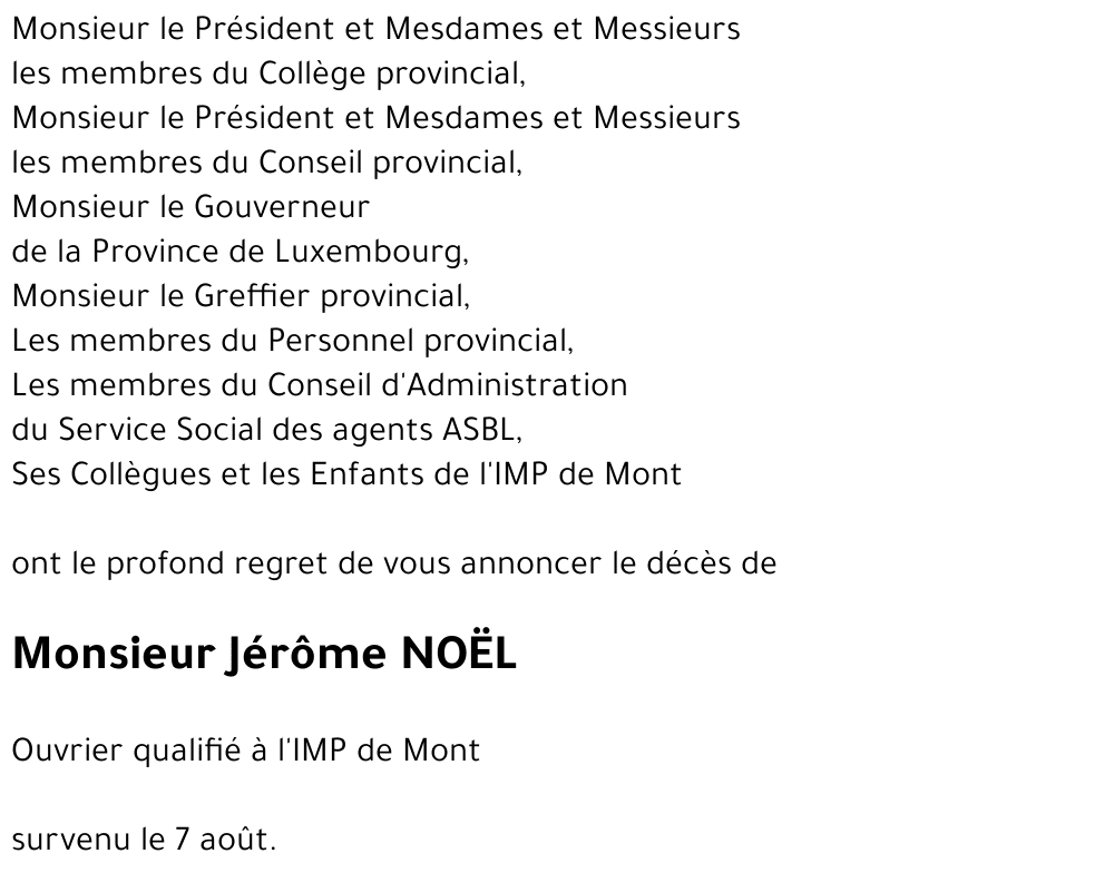 Jérôme NOËL