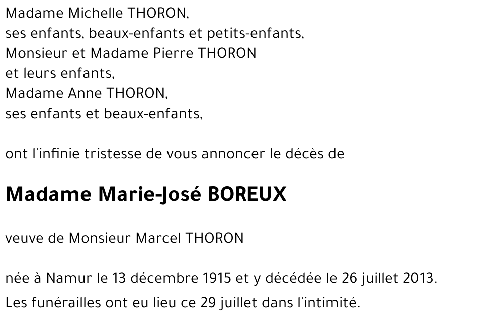 Marie-José BOREUX