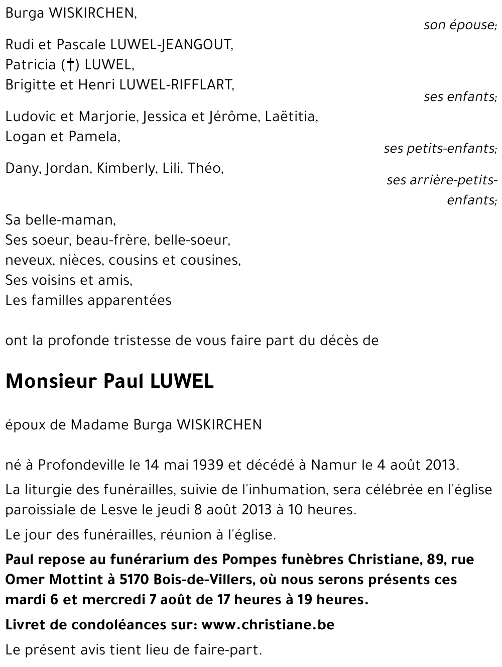 Paul LUWEL