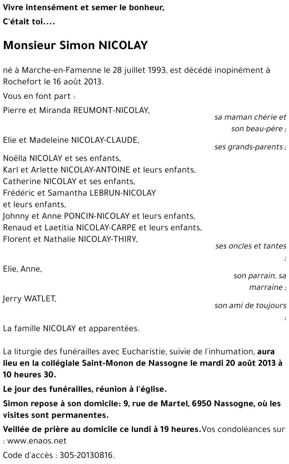 Simon NICOLAY